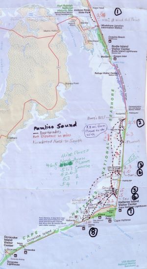 map of Pamlico Sound
